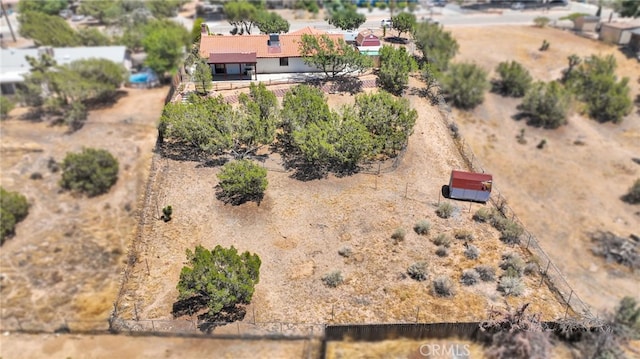 7390 Chase Ave, Hesperia, CA 92345 - aerial view of sparsely populated area featuring a desert landscape