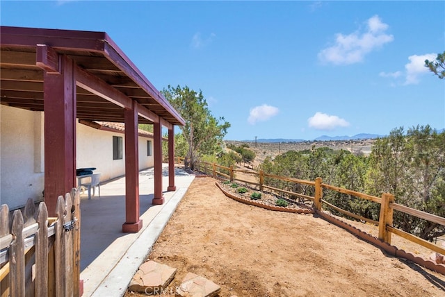 7390 Chase Ave, Hesperia, CA 92345 - view of yard featuring a patio and a mountain view
