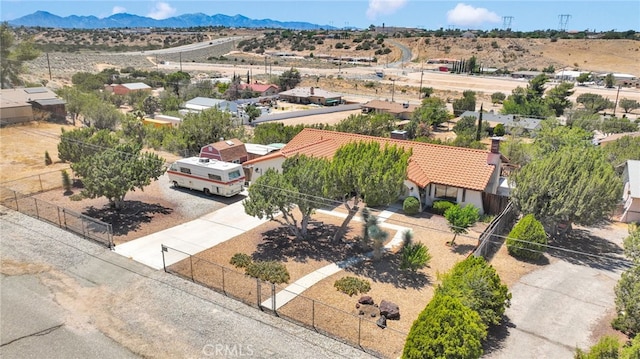 7390 Chase Ave, Hesperia, CA 92345 - view from above of property featuring mountains
