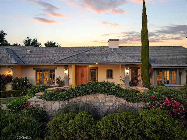 1559 Rolling Hills Rd, Santa Ynez, CA 93460 - ranch-style home featuring stucco siding and a chimney
