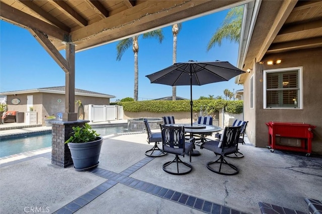 1372 W Sepulveda St, San Pedro, CA 90732 - fenced backyard with a patio area and outdoor dining space
