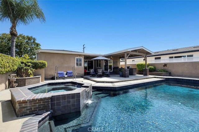 1372 W Sepulveda St, San Pedro, CA 90732 - view of pool with a patio and a pool with connected hot tub