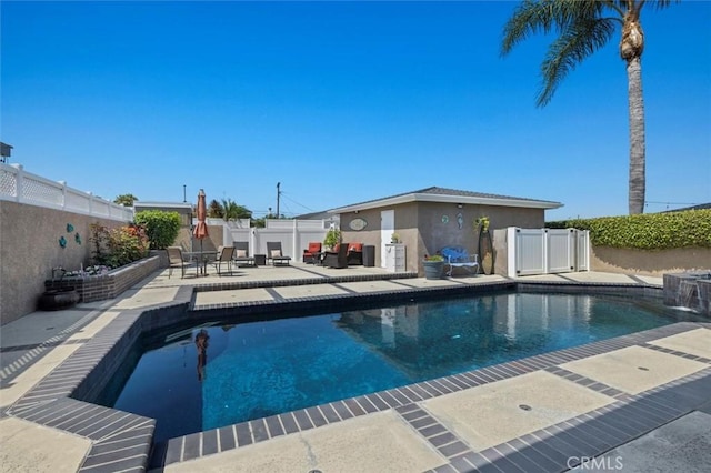 1372 W Sepulveda St, San Pedro, CA 90732 - view of pool featuring a fenced backyard and a patio area