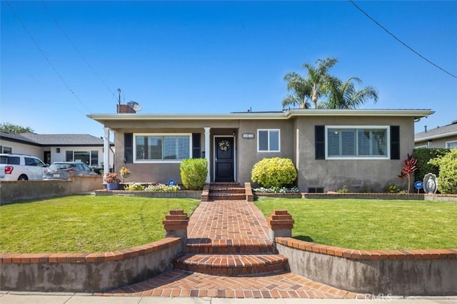 1372 W Sepulveda St, San Pedro, CA 90732 - view of front of property with stucco siding and a front lawn