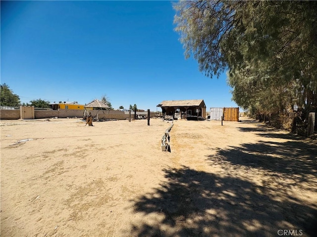 34756 Birch Rd, Barstow, CA 92311 - view of yard with an outbuilding