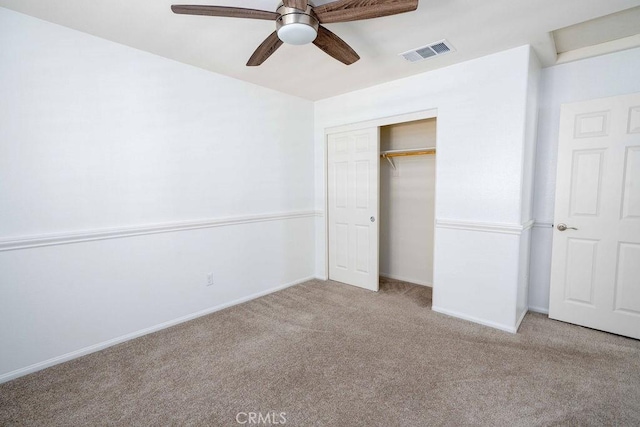 4389 Condor Ave, Fontana, CA 92336 - unfurnished bedroom featuring carpet flooring, a closet, and ceiling fan
