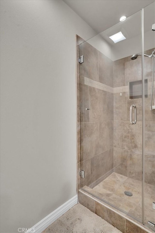 12 Sparrow Hill Ln, Laguna Hills, CA 92653 - full bath featuring a shower stall and baseboards