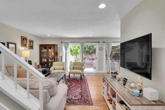12 Sparrow Hill Ln, Laguna Hills, CA 92653 - living area with light wood-style flooring and recessed lighting