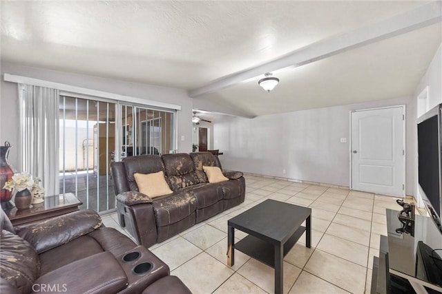 2616 Lynwood St, Bakersfield, CA 93306 - living room with light tile patterned flooring and a ceiling fan