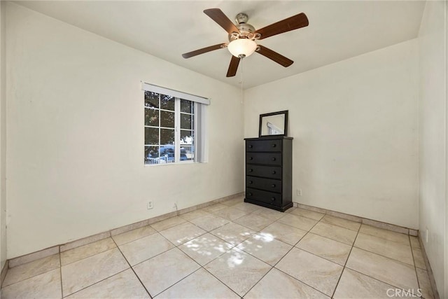 2616 Lynwood St, Bakersfield, CA 93306 - empty room featuring a ceiling fan and light tile patterned flooring