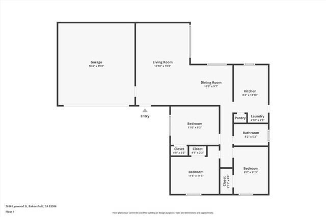 2616 Lynwood St, Bakersfield, CA 93306 - view of home floor plan