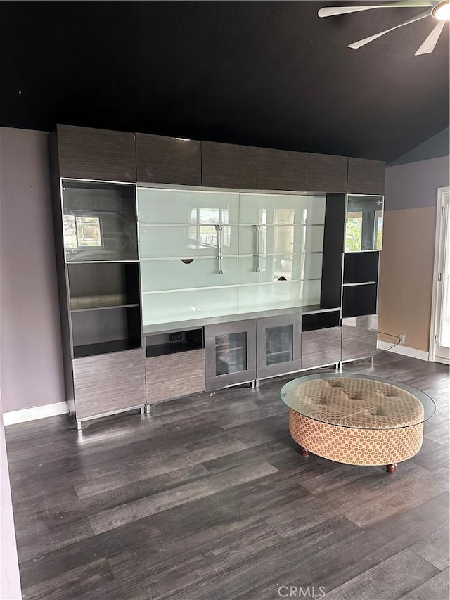 6896 Frontage Rd, Lucerne, CA 95458 - living room with wood finished floors and ceiling fan