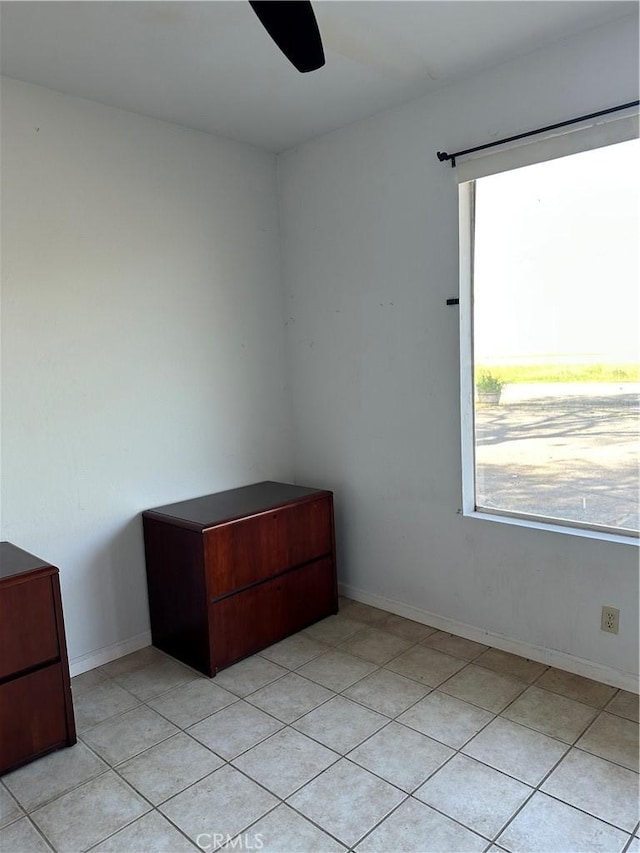 6896 Frontage Rd, Lucerne, CA 95458 - unfurnished bedroom featuring a ceiling fan and light tile patterned flooring