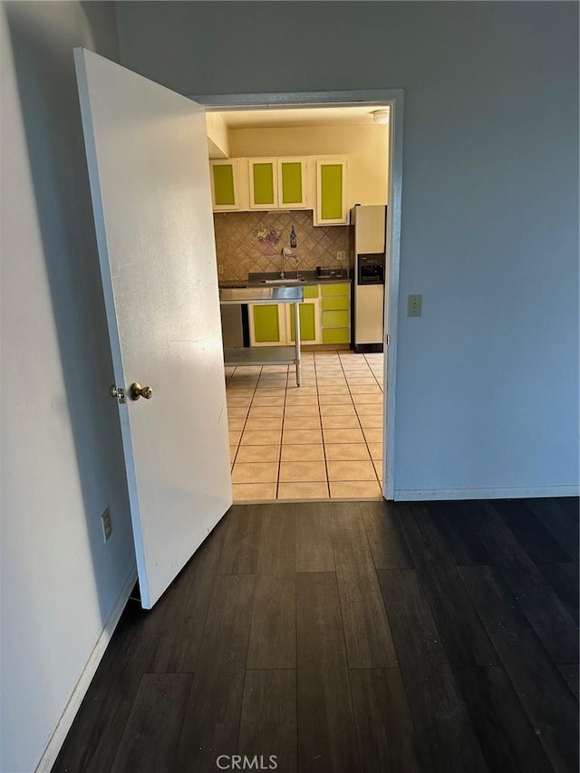 6896 Frontage Rd, Lucerne, CA 95458 - hall with wood finished floors and baseboards