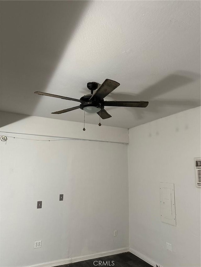 6896 Frontage Rd, Lucerne, CA 95458 - empty room with a ceiling fan and electric panel