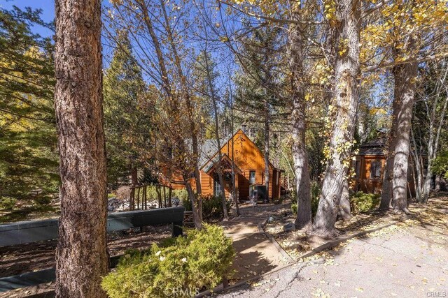 39654 Flicker Rd, Fawnskin, CA 92333 - view of rustic home