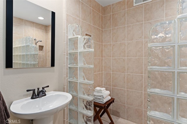 72760 Sage Ct, Palm Desert, CA 92260 - bathroom with a sink and a walk in shower