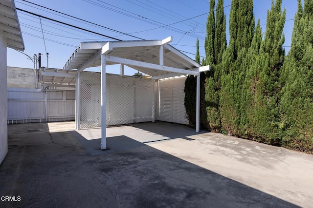2710 W Shorb St, Alhambra, CA 91803 - view of patio / terrace with a carport and concrete driveway