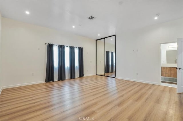 7820 Fulton Ave, North Hollywood, CA 91605 - spare room featuring light wood finished floors and recessed lighting