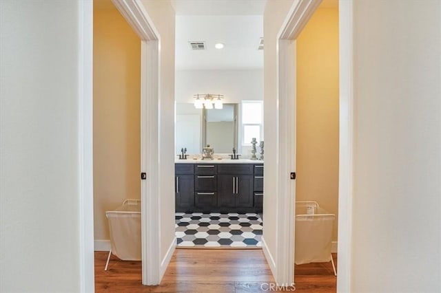 7820 Fulton Ave, North Hollywood, CA 91605 - hall with wood finished floors and baseboards