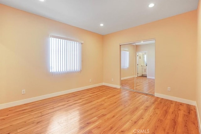 7820 Fulton Ave, North Hollywood, CA 91605 - spare room with light wood-type flooring and recessed lighting