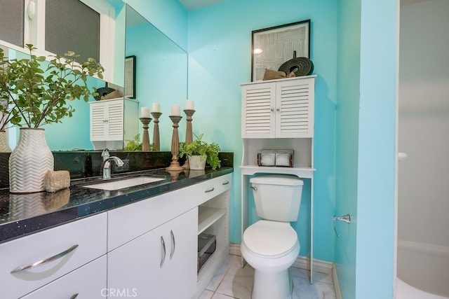 1354 Shadow Ln Unit 102, Fullerton, CA 92831 - bathroom featuring vanity and marble look tiles