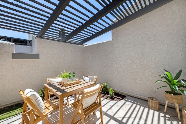 18714 Maplewood Cir, Huntington Beach, CA 92646 - view of patio with outdoor dining area and a pergola