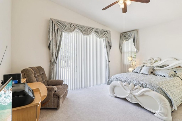 568 Scenic Trail Pl, Chula Vista, CA 91914 - carpeted bedroom featuring vaulted ceiling and a ceiling fan