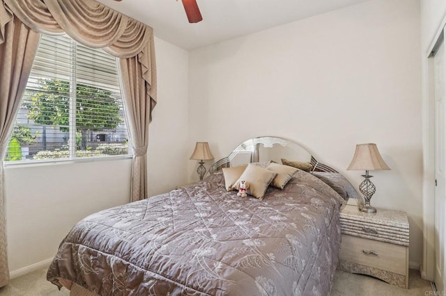 568 Scenic Trail Pl, Chula Vista, CA 91914 - bedroom with light colored carpet and a ceiling fan