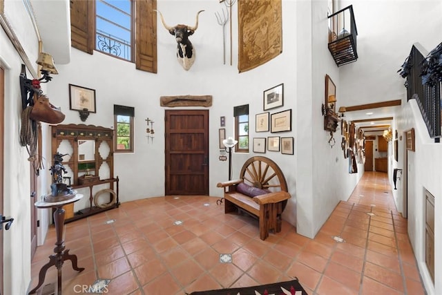 665 Sheehy Rd, Nipomo, CA 93444 - foyer with a towering ceiling and light tile patterned floors