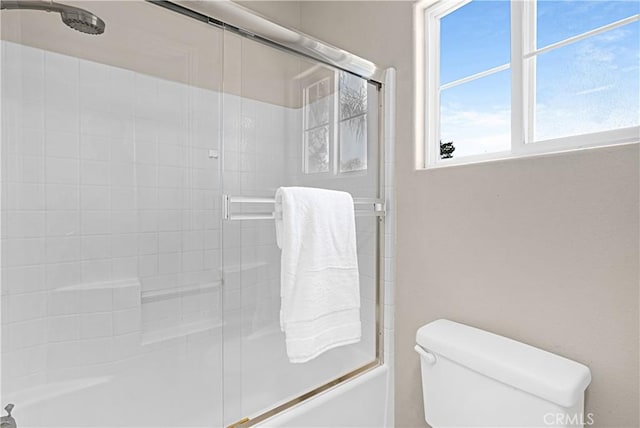 26675 Country Creek Ln, Calabasas, CA 91302 - bathroom with combined bath / shower with glass door and toilet