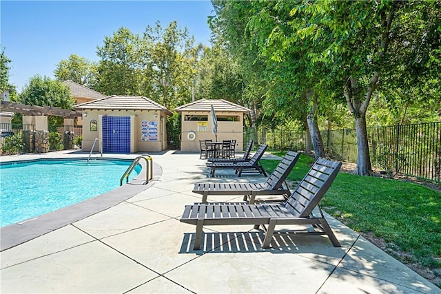 26675 Country Creek Ln, Calabasas, CA 91302 - community pool featuring a patio and a gazebo