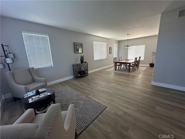2775 Canyon View Cir, Corona, CA 92882 - living room featuring wood finished floors and baseboards