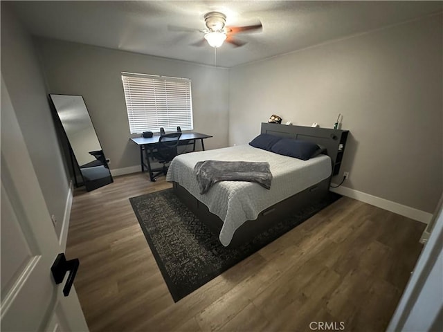 2775 Canyon View Cir, Corona, CA 92882 - bedroom with wood finished floors and ceiling fan
