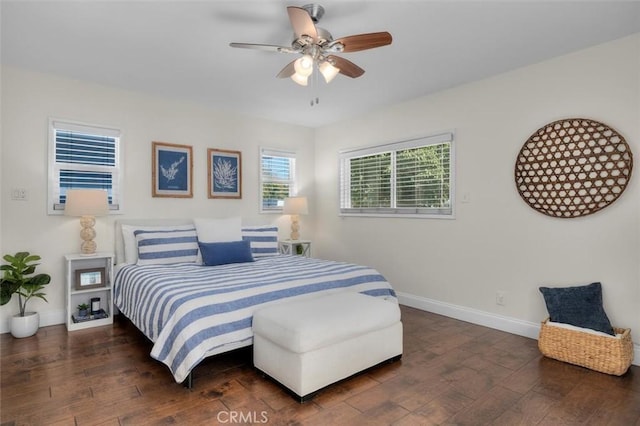 3144 W 154th Pl, Gardena, CA 90249 - bedroom featuring hardwood / wood-style floors and a ceiling fan