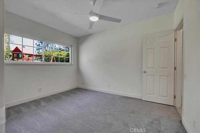 124 Marion Blvd, Fullerton, CA 92835 - carpeted spare room featuring a ceiling fan and a smoke detector