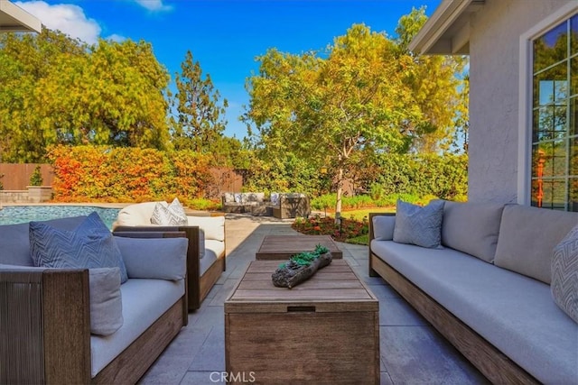 124 Marion Blvd, Fullerton, CA 92835 - view of patio featuring outdoor lounge area
