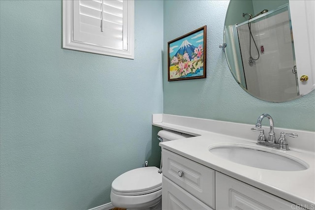 1601 Sapphire, Carlsbad, CA 92011 - bathroom with vanity, a shower, and a textured wall