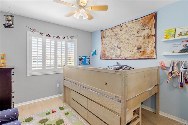 1601 Sapphire, Carlsbad, CA 92011 - bedroom with light wood-style floors and ceiling fan