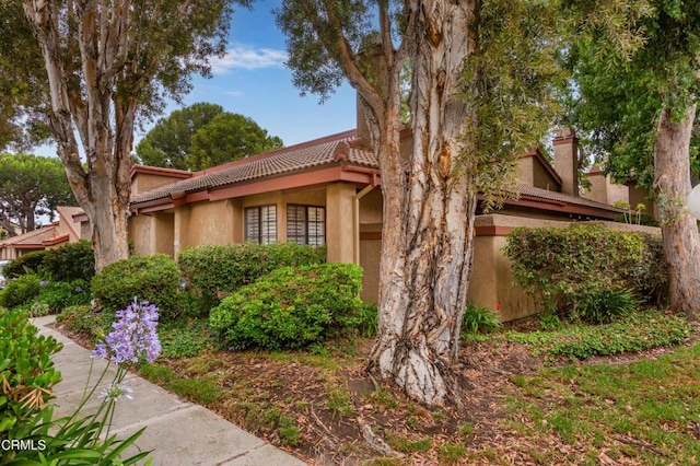 3762 Via Pacifica Walk, Oxnard, CA 93035 - view of side of property featuring a tile roof and stucco siding