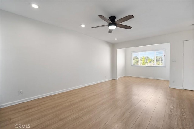 20 Mayapple Way, Irvine, CA 92612 - spare room featuring ceiling fan, light wood-style floors, and recessed lighting