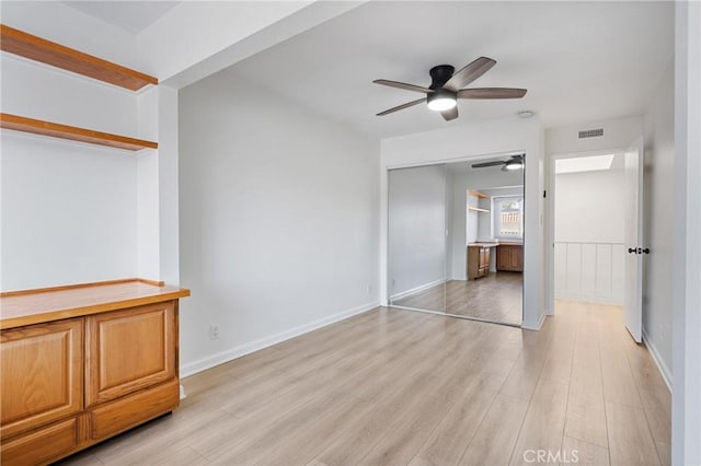 20 Mayapple Way, Irvine, CA 92612 - unfurnished bedroom with light wood-style floors and a ceiling fan