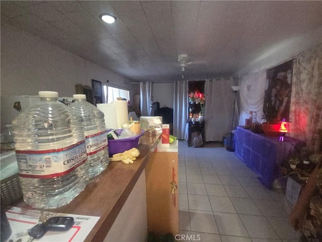 8450 Limerick Ave, Winnetka, CA 91306 - interior space featuring ceiling fan and tile patterned flooring