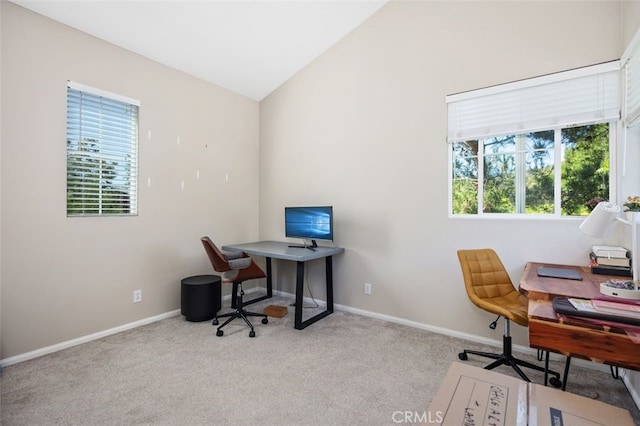 29 Quartz Ln, Ladera Ranch, CA 92694 - office space with healthy amount of natural light, lofted ceiling, and carpet