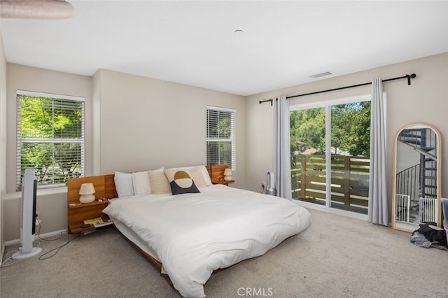 29 Quartz Ln, Ladera Ranch, CA 92694 - bedroom featuring carpet flooring, multiple windows, and access to outside