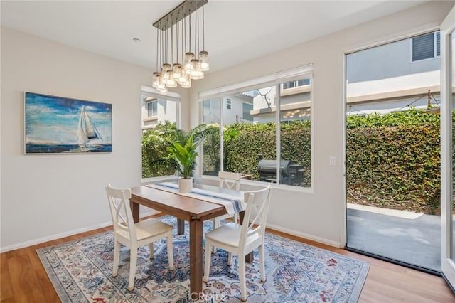 1757 Pierce Ln, Placentia, CA 92870 - dining space with wood finished floors and a chandelier