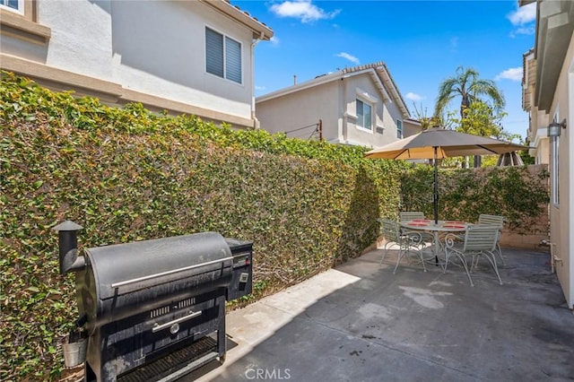 1757 Pierce Ln, Placentia, CA 92870 - fenced backyard with a patio, outdoor dining space, and grilling area