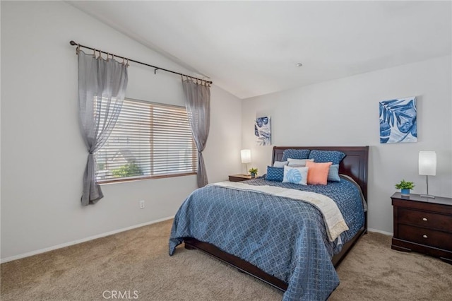 1757 Pierce Ln, Placentia, CA 92870 - carpeted bedroom with vaulted ceiling and baseboards