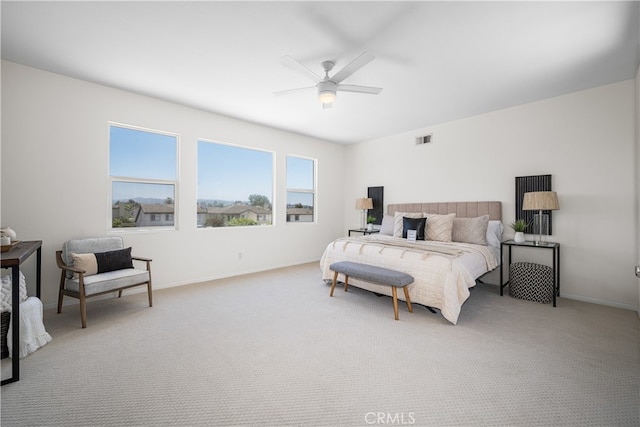 420 Augusta Ln, Placentia, CA 92870 - bedroom featuring carpet flooring and a ceiling fan
