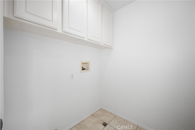420 Augusta Ln, Placentia, CA 92870 - washroom featuring cabinet space, washer hookup, and light tile patterned floors